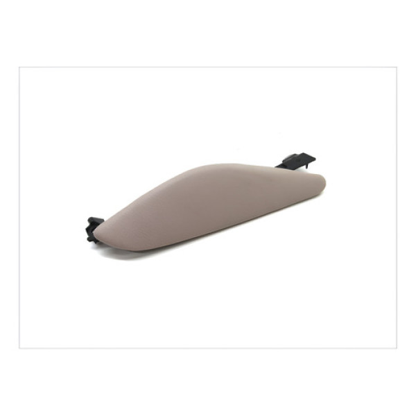 Acabamento Esquerdo Do Console Bmw X6 2013 / 2014 Couro Bege Bege