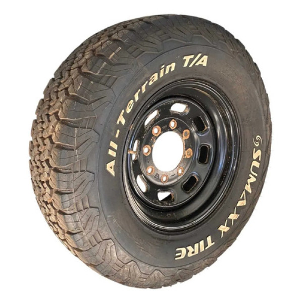 Estepe F250 Roda Aro 16 C/ Pneu Sumaxx 265/75r16 Furaç 8x170 Preto