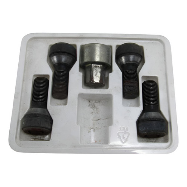 Kit 4 Parafusos Chave Segredo Roda Bmw 750i 09/14 Original