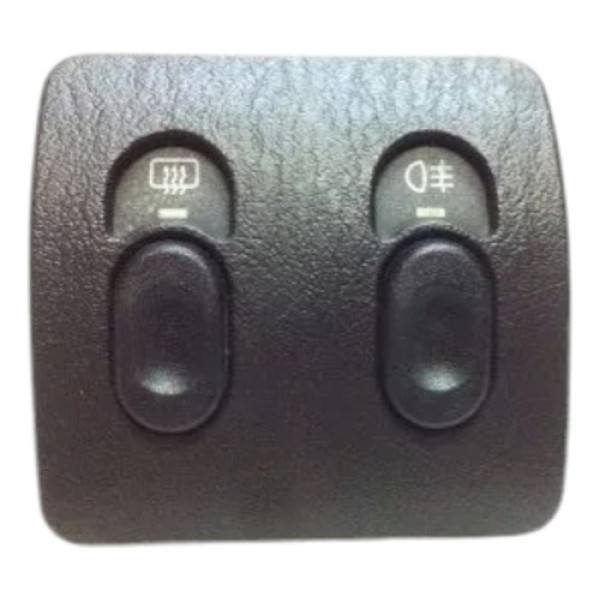 Moldura Botão Desembaçador Milha Neblina Original Neon Preto