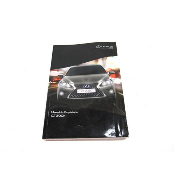 Livreto Manual Do Proprietário Lexus Ct200h 2018 Usado