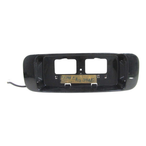 Moldura C/ Luz De Placa Tampa Traseira Civic 1993 1994 1995 Preto