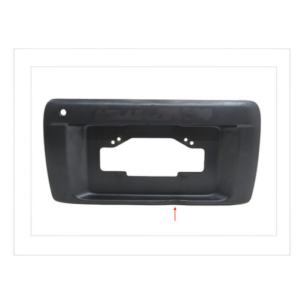 Moldura Suporte Da Placa Toyota Sw4 1997 A 2004 C/ Detalhe Preto