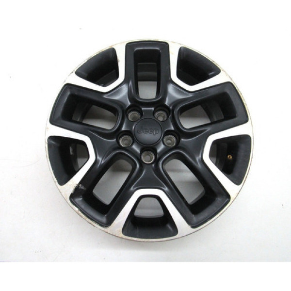 Roda Jeep Compass Trailhawk 2021 Aro 17 C/ Detalhes Pintura Preto