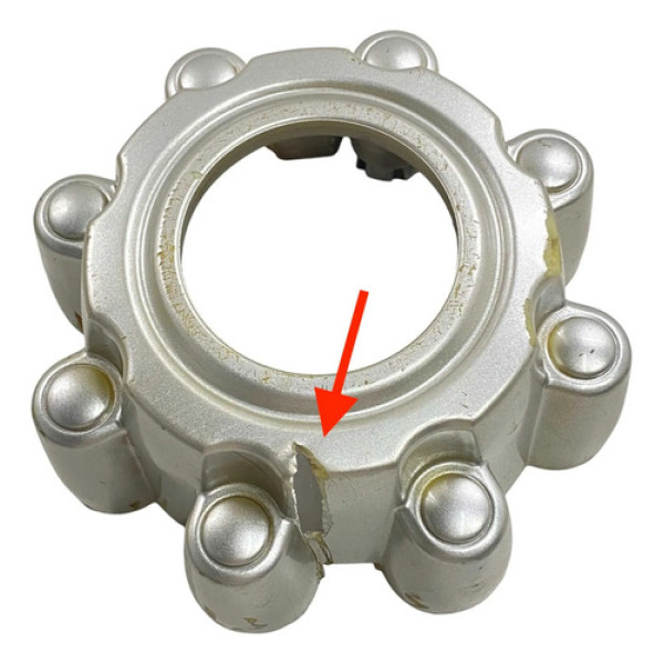 Calota Da Roda Dianteira F250 4x4 Paralela C/ Detalhes Prata