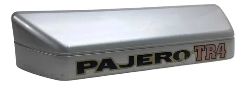 Moldura Suporte Luz De Placa Pajero Io / Tr4 1999 A 2009 Prateado